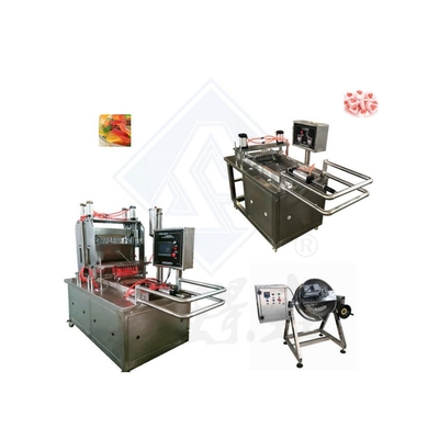 Lebensmittel- und Getränke-Läden 50 kg/h Süßgelatine Gummi-Süßigkeitenmachmaschine mit 3 kW Leistung