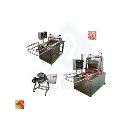 Lebensmittel- und Getränkegeschäfte Edelstahl-Doppelfarben-Soft Gummy Candy Depositing Machine