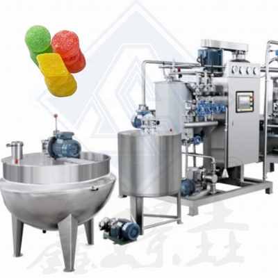 Soft Candy Produktionslinie Automatische Gummy Candy Bärmachmaschine 1900*900*1620mm