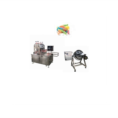 Halbautomatische Blueberry Soft Jelly Candy Gummy Candy Machinery mit Verbrauch