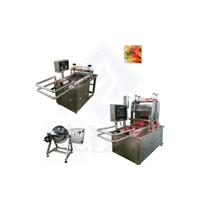 Weiterentwickelte Edelstahl 3kw Birne Apfelpektin Gelatine Gummi Süßigkeiten Herstellungsmaschine