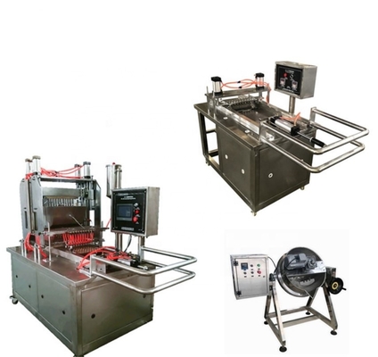 Erweiterte Jelly Candy-Machmaschine für Süßigkeiten 500 kg Ausgabe Automatische Produktionslinie