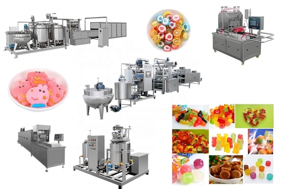 Personalisierbare kleine Multi-Aromen harte / weiche Gelee Süßigkeiten Maschine für Toffees und mehr