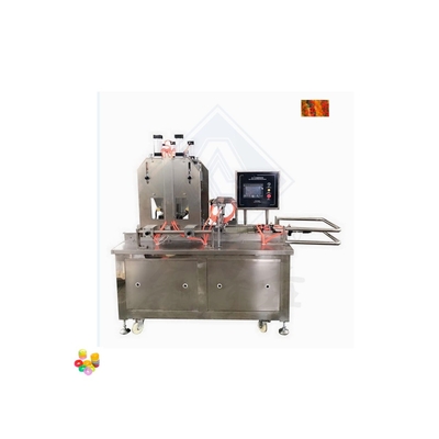 220V Sortierte Gummies Depositieren Weichbohnen Bären Gummi Süßigkeiten Depositieren Maschine 20-50kg/h