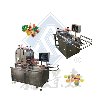 Halbautomatische Manuelle Soft- und Hard Candy Gummy Candy Produktionslinie mit Fruktose